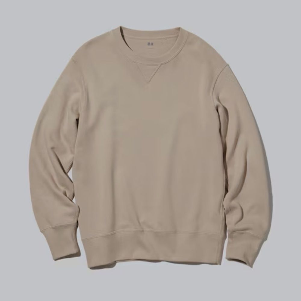 Uniqlo Women’s Beige Long Sleeve Oversized Sweatshirt